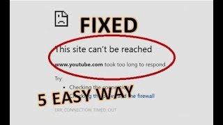 how to fix This site can’t be reached 5 different Solution