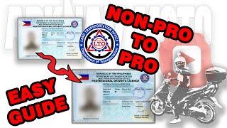 LTO Non professional to Professional License Guide 2020  Easy Tips  MV001