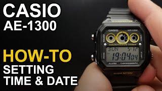 Casio AE-1300 - Setting time and date - Module 3426