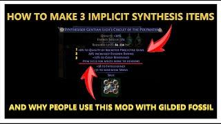 PoE 3.25 How To Get 3 Implicit Synthesis Items & Why Item Sells For Much More to Vendors Is Used