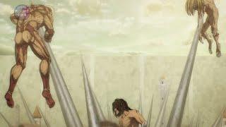 Attack in Titan S4  The war between Eren Against Armored Titan   Jaw Titan  and Picke  Part 2