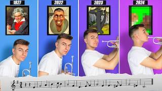 New Evolution of Meme Music 1800-2024 BUT.. with Sheet MusicNotes