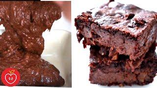 NO FLOUR Healthy Brownie with only 3 ingredients. 