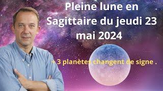 Pleine lune du jeudi 23 mai 2024