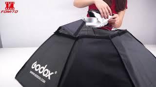 Godox Top Octagon Bowens Softbox 37 Inches  95cm Octagon Softbox Installation and Disassembly