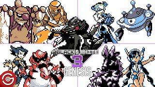 Solo All E4 G.Project and Champion  Pokemon Black & White 3 Genesis