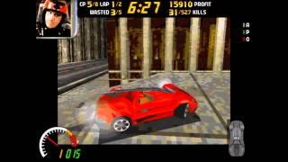 Carmageddon PC gameplay uncensored HD 720p - 1997 Stainless Games - intro trailer