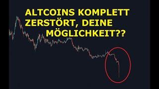 Morgen Analyse Der Zusammenbruch der Altcoins und Bitcoin Wackelt. 24500$ immer wahrscheinlicher