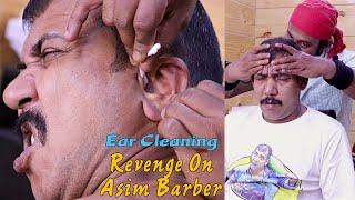 Revenge On Asim Barber  Ear Cleaning  Neck Cracking  ASMR Head Massage