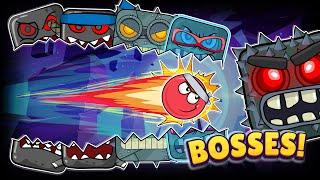 Todos los BOSSES de la Bolita Pro    ALL BOSSES RED BALL 4