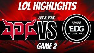 EDG vs JDG - Highlights - GAME 2  LPL Summer 2023