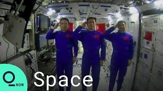 China Space Station President Xi Jinping Calls Astronauts on Tiangong
