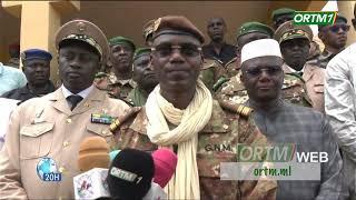 FAMa  Visite du ministre de la Défense et des Anciens Combattants Col. Sadio CAMARA à Bougouni.