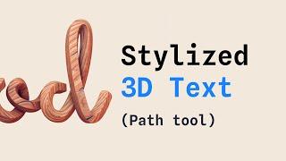 How to Create Stylized 3D Text Using the Path Tool in Spline