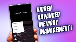 Hidden Advanced Memory Management for Galaxy Phones can help run Phone Better 