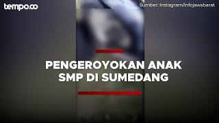 Viral Video Penganiayaan Anak SMP di Sumedang Korban Nyaris Dilindas Motor