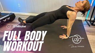 20 Min HIIT Full Body Workout - NO EQUIPMENT Exercise Routine