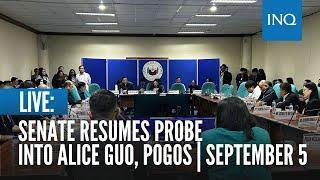 LIVE Senate resumes probe into Alice Guo Pogos  September 5