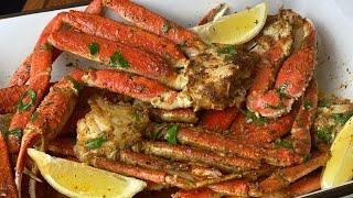 Worlds Best Garlic Butter Crab Legs Baked Crab Legs How to Cook Crab Legs in the Oven