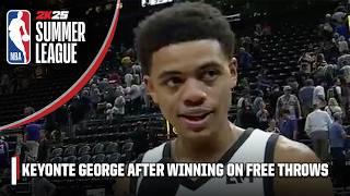 Jazz rookie Keyonte George on his game-winning free throws ️ THEYRE FREE MAKE EM  NBA on ESPN