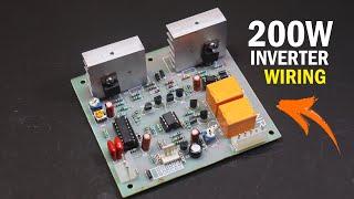 200W Inverter Board Full Connection in Hindi  200W Inverter Board full connection with Transformer