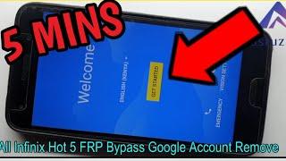 All Infinix Hot 5 FRP Bypass Google Account Remove