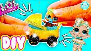 DIY Luxe Lol Surprise Doll Custom STROLLER for Lil Sister  Lol Dolls & Toys Videos