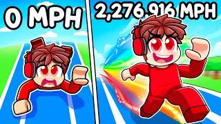 I Ran 2276916 MPH to be the FASTEST in Speed Simulator