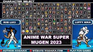  RELEASE‼️  ANIME WAR SUPER MUGEN 2023  +170 Character  Size 6G