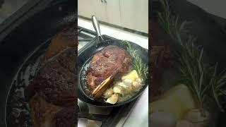 Rib Eye Steaks with Rosemary and Garlic