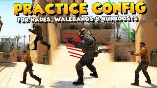 CSGO - Practice Config for Grenades Wallbangs and Runboosts