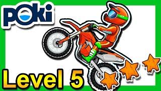 Moto X3M Bike Race Game Level 5 3 Stars Poki.com