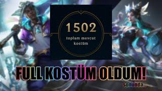 LEAGUE OF LEGENDSIN BÜTÜN KOSTÜMLERİNİ ALDIM LoL Full Skin