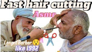 ASMR Fast hair cutting ️ Satisfying & body haircut with barber is old part136