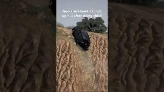 Insane Trackhawk launched up hill #trx #ram #srt #srt8 #trackhawk #dodge #1000hp #hellcat #fastcar