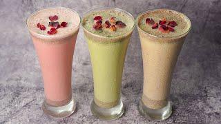 Thandai Recipe in 3 Flavours  Classic Thandai  Paan Thandai  Rose Thandai  Summer Drinks  Yummy