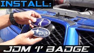 INSTALL JDM Subaru i badge  on 2006-2007 WRXSTi