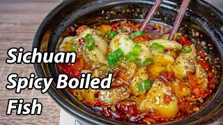 How to make Shui Zhu Yu 水煮鱼   Spicy and Numbing Sichuan Poached Fish  Chinese Boiled Fish Recipe