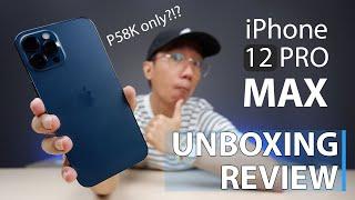 IPhone 12 Pro Max Pacific Blue Unboxing and Quick Review PHILIPPINES