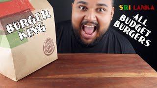 all budget burgers in burger king burgers and submarines  sri lankan food  chama