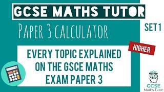 Every Topic on the Paper 3 GCSE Maths Exam June 2023  Higher  Set 1  Edexcel AQA OCR