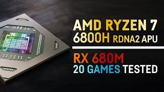 Ryzen 7 6800H RX 680M  RDNA 2 Gaming Benchmark Tests in 20 Games