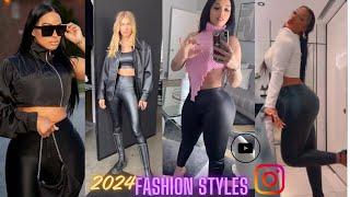 Top 5 Leather Leggings Outfit Styles Of The Day  How To Style Leggings Fashion Ideas  GRWM Blog