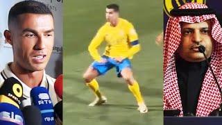 Reaction on Saudi Banned Ronaldo for wrong gesture to Messi...Messi chants...