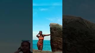 show myself in a bikini at Shek-O Beach  Rienalicious Beachaholic #solo #enjoy #bakat #shorts