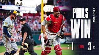 Brewers vs. Phillies Game Highlights 6324  MLB Highlights