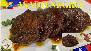 ASADO NEGRO VENEZOLANO  VENEZUELAN ASADO NEGRO DARK EYE ROUND BEEF DELICIOUS