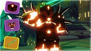 MAX MYTHICAL WARRIOR & LEGENDARY LOADOUT IN GHASTLY HARBOR  Dungeon Quest ROBLOX