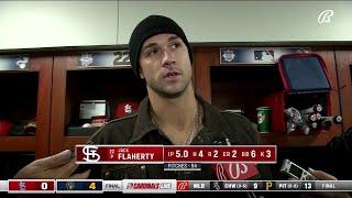 Jack Flaherty Im just putting myself in bad spots with the walks