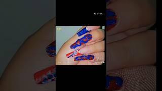 ️️ #nails #amazonnails #beetlesgelpolish #acrylicpressonnails #4thofjuly #fyp #longnails #nailart